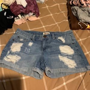 Medium Wash Jean Shorts